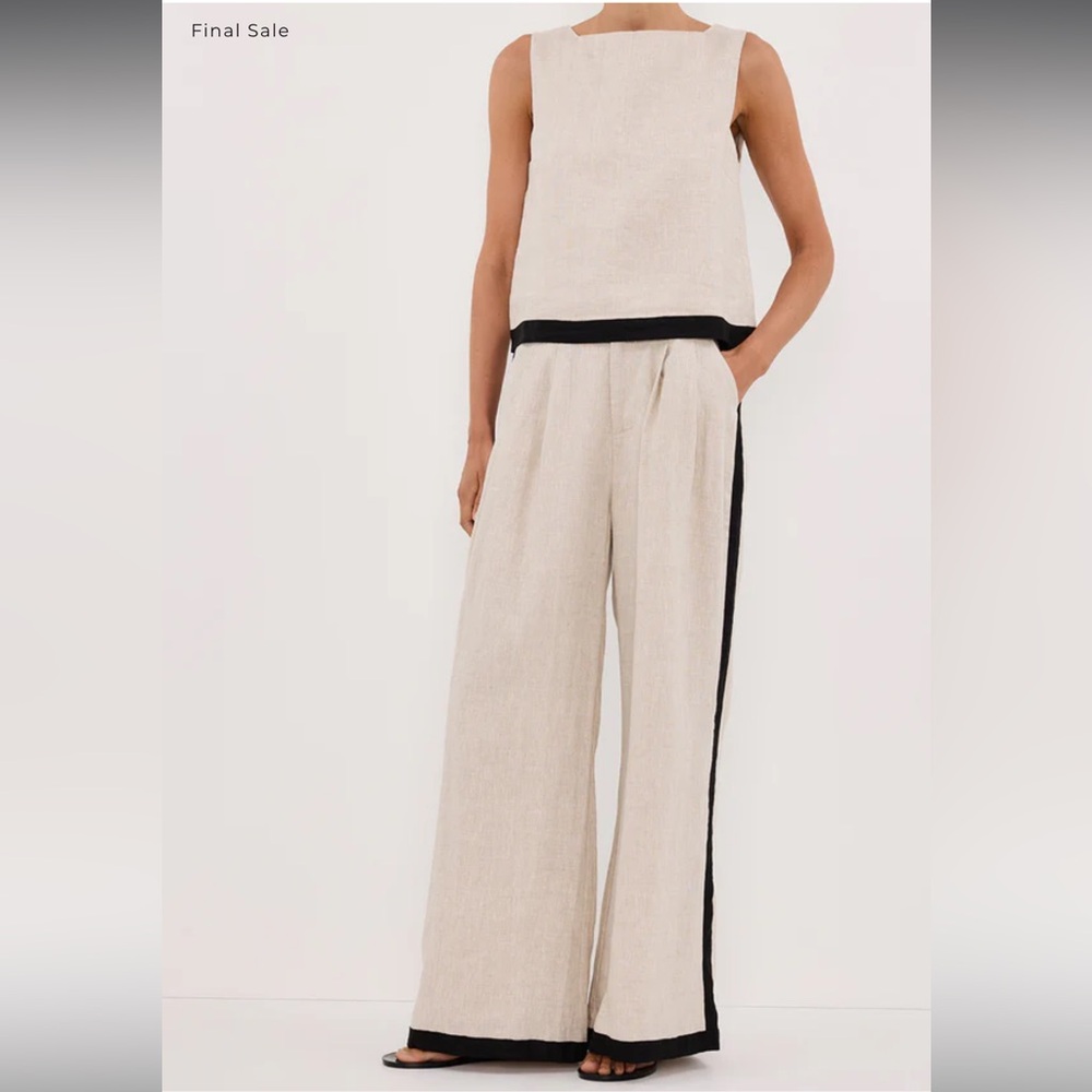 DISSH Ebony Natural Linen Pant